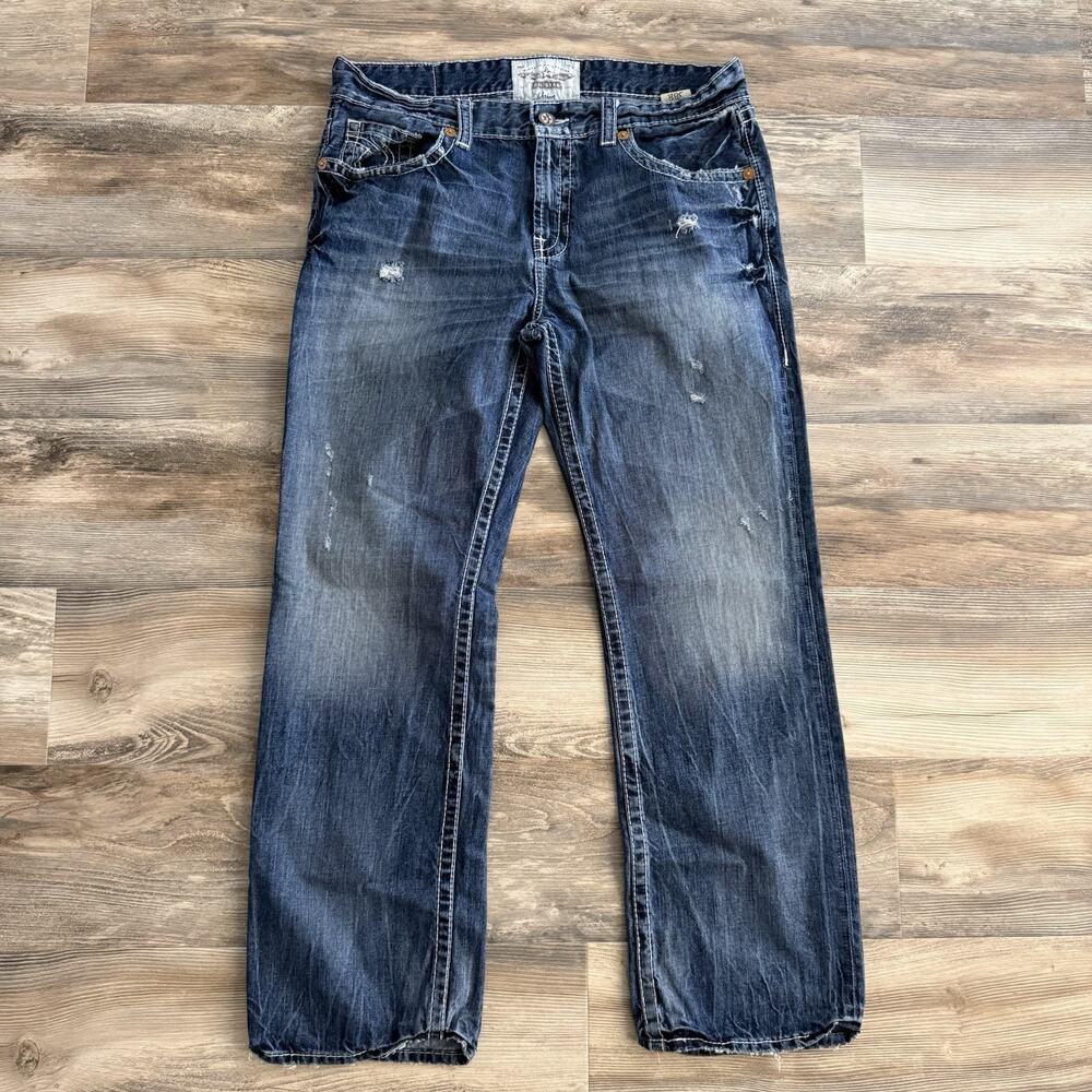 Big Star Union Vintage Collection Men’s Jeans 38R Distressed Raw Hem